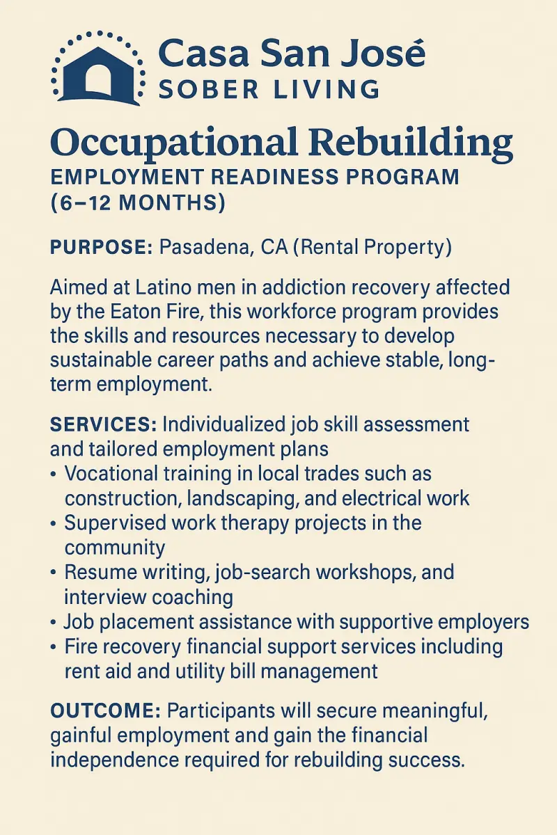 Occupational Rebuilding