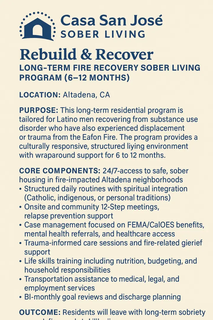 Rebuild and Recovery Flyer